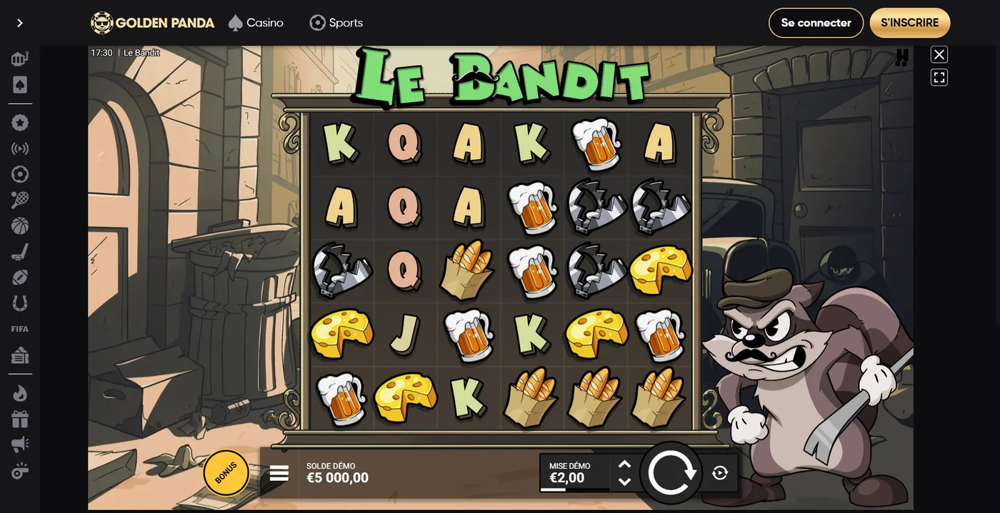 Version démo du casino Golden Panda