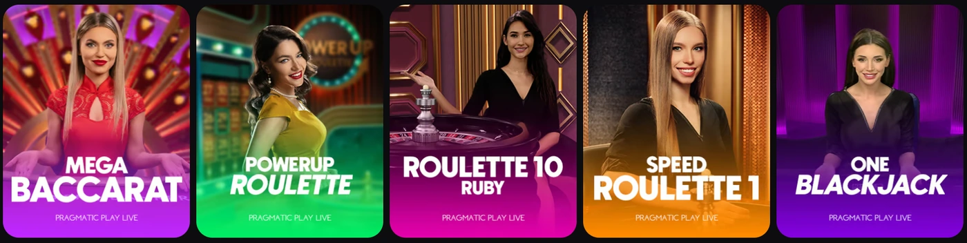 Lobby principal du casino en direct Golden Panda